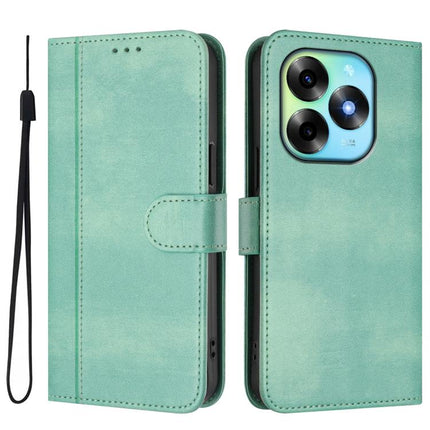Line Splicing Buckle Retro Leather Phone Case, For itel S23+, For itel S23, For itel S18 / Vision 5