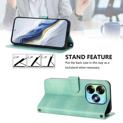 Line Splicing Buckle Retro Leather Phone Case, For itel S23+, For itel S23, For itel S18 / Vision 5