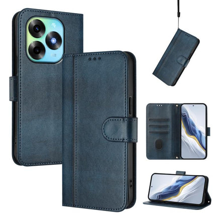 Line Splicing Buckle Retro Leather Phone Case, For itel S23+, For itel S23, For itel S18 / Vision 5
