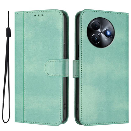Line Splicing Buckle Retro Leather Phone Case, For itel S24, For itel P55+, For itel P55 4G / Infinix Smart 8