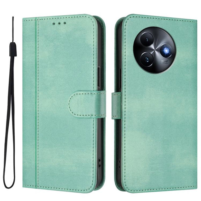 Line Splicing Buckle Retro Leather Phone Case, For itel S24, For itel P55+, For itel P55 4G / Infinix Smart 8
