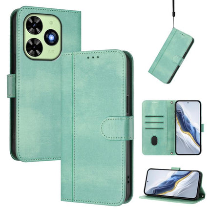 Line Splicing Buckle Retro Leather Phone Case, For itel City 100, For itel A58 Lite / A49 Play, For itel P55T 4G / Tecno Spark Go 2024