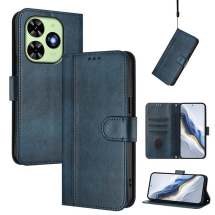 Line Splicing Buckle Retro Leather Phone Case, For itel City 100, For itel A58 Lite / A49 Play, For itel P55T 4G / Tecno Spark Go 2024