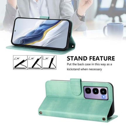 Line Splicing Buckle Retro Leather Phone Case, For itel City 100, For itel A58 Lite / A49 Play, For itel P55T 4G / Tecno Spark Go 2024