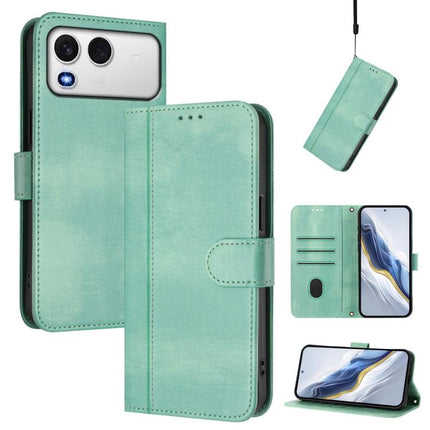 Line Splicing Buckle Retro Leather Phone Case, For itel A200 4G / A200+ 4G, For itel A95 5G, For itel A90 4G