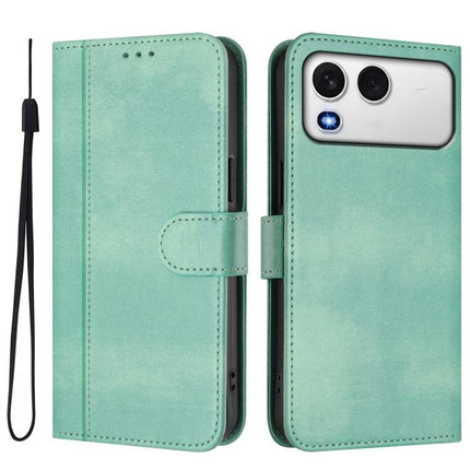 Line Splicing Buckle Retro Leather Phone Case, For itel A200 4G / A200+ 4G, For itel A95 5G, For itel A90 4G