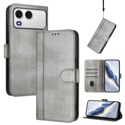 Line Splicing Buckle Retro Leather Phone Case, For itel A200 4G / A200+ 4G, For itel A95 5G, For itel A90 4G
