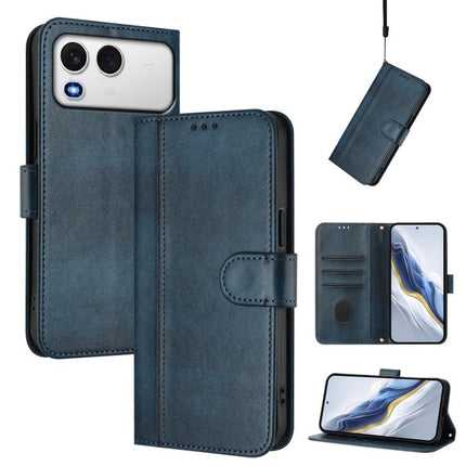 Line Splicing Buckle Retro Leather Phone Case, For itel A200 4G / A200+ 4G, For itel A95 5G, For itel A90 4G