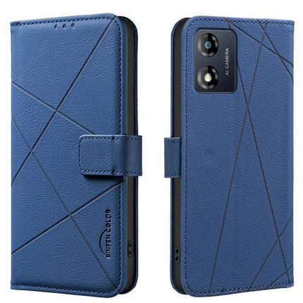 Geometric Pattern RFID Leather Phone Case, For Motorola Edge 40 Neo, For Motorola Edge 40, For Motorola Moto G13 / G23 / G53 5G, For Motorola Moto E13 4G