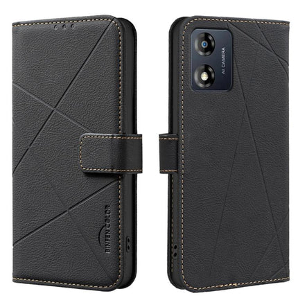 Geometric Pattern RFID Leather Phone Case, For Motorola Edge 40 Neo, For Motorola Edge 40, For Motorola Moto G13 / G23 / G53 5G, For Motorola Moto E13 4G
