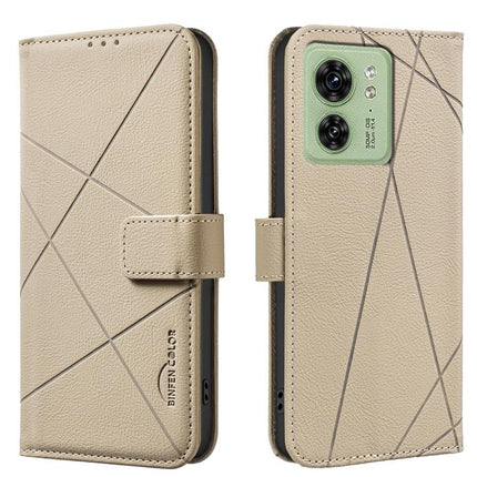 Geometric Pattern RFID Leather Phone Case, For Motorola Edge 40 Neo, For Motorola Edge 40, For Motorola Moto G13 / G23 / G53 5G, For Motorola Moto E13 4G