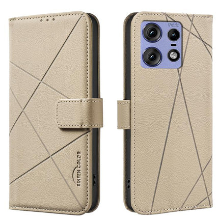 Geometric Pattern RFID Leather Phone Case, For Motorola Edge 50 Pro 5G, For Motorola Moto G34 5G, For Motorola Moto G84 5G, For Motorola Moto G14 4G / G54 5G EU