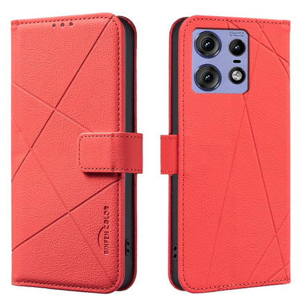 Geometric Pattern RFID Leather Phone Case, For Motorola Edge 50 Pro 5G, For Motorola Moto G34 5G, For Motorola Moto G84 5G, For Motorola Moto G14 4G / G54 5G EU