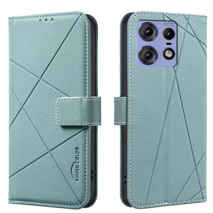 Geometric Pattern RFID Leather Phone Case, For Motorola Edge 50 Pro 5G, For Motorola Moto G34 5G, For Motorola Moto G84 5G, For Motorola Moto G14 4G / G54 5G EU