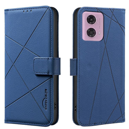 Geometric Pattern RFID Leather Phone Case, For Motorola Moto G75, For Motorola Moto G35 5G, For Motorola Moto G55 5G, For Motorola Moto G04 / G24 / E14