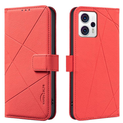 Geometric Pattern RFID Leather Phone Case, For Motorola Edge 40 Neo, For Motorola Edge 40, For Motorola Moto G13 / G23 / G53 5G, For Motorola Moto E13 4G