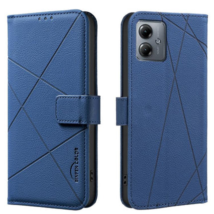 Geometric Pattern RFID Leather Phone Case, For Motorola Edge 50 Pro 5G, For Motorola Moto G34 5G, For Motorola Moto G84 5G, For Motorola Moto G14 4G / G54 5G EU
