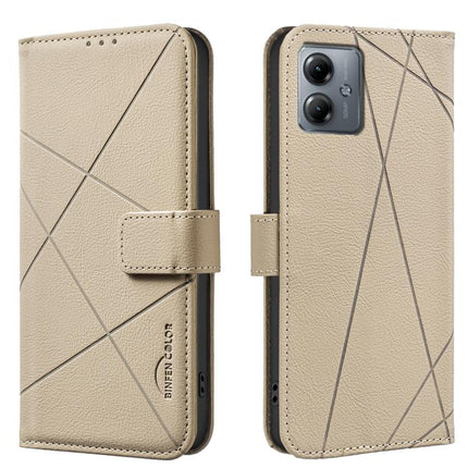 Geometric Pattern RFID Leather Phone Case, For Motorola Edge 50 Pro 5G, For Motorola Moto G34 5G, For Motorola Moto G84 5G, For Motorola Moto G14 4G / G54 5G EU