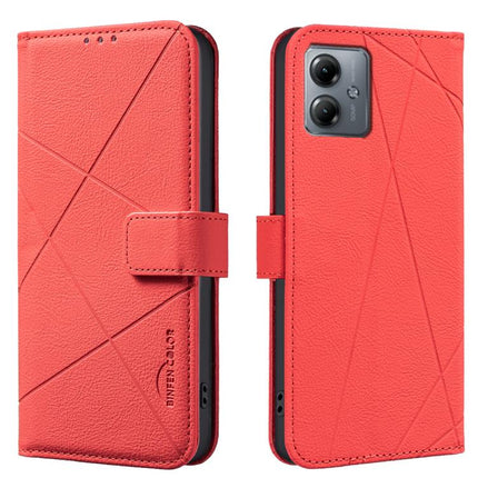 Geometric Pattern RFID Leather Phone Case, For Motorola Edge 50 Pro 5G, For Motorola Moto G34 5G, For Motorola Moto G84 5G, For Motorola Moto G14 4G / G54 5G EU