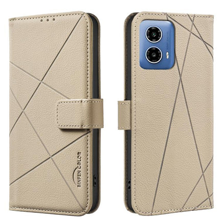 Geometric Pattern RFID Leather Phone Case, For Motorola Edge 50 Pro 5G, For Motorola Moto G34 5G, For Motorola Moto G84 5G, For Motorola Moto G14 4G / G54 5G EU