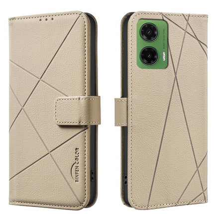 Geometric Pattern RFID Leather Phone Case, For Motorola Moto G75, For Motorola Moto G35 5G, For Motorola Moto G55 5G, For Motorola Moto G04 / G24 / E14