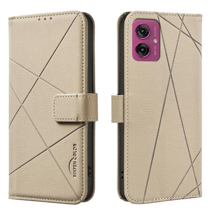 Geometric Pattern RFID Leather Phone Case, For Motorola Moto G75, For Motorola Moto G35 5G, For Motorola Moto G55 5G, For Motorola Moto G04 / G24 / E14