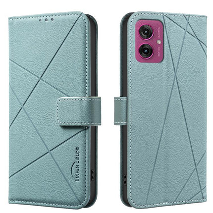 Geometric Pattern RFID Leather Phone Case, For Motorola Moto G75, For Motorola Moto G35 5G, For Motorola Moto G55 5G, For Motorola Moto G04 / G24 / E14