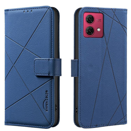 Geometric Pattern RFID Leather Phone Case, For Motorola Edge 50 Pro 5G, For Motorola Moto G34 5G, For Motorola Moto G84 5G, For Motorola Moto G14 4G / G54 5G EU