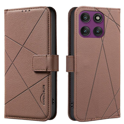 Geometric Pattern RFID Leather Phone Case, For Motorola Moto G56 5G, For Motorola Edge 60 Pro, For Motorola Moto G05 / E15, For Motorola Moto G15