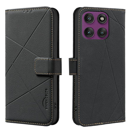 Geometric Pattern RFID Leather Phone Case, For Motorola Moto G56 5G, For Motorola Edge 60 Pro, For Motorola Moto G05 / E15, For Motorola Moto G15