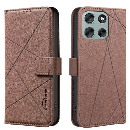 Geometric Pattern RFID Leather Phone Case, For Motorola Moto G56 5G, For Motorola Edge 60 Pro, For Motorola Moto G05 / E15, For Motorola Moto G15