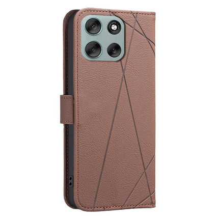 Geometric Pattern RFID Leather Phone Case, For Motorola Moto G56 5G, For Motorola Edge 60 Pro, For Motorola Moto G05 / E15, For Motorola Moto G15