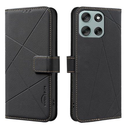 Geometric Pattern RFID Leather Phone Case, For Motorola Moto G56 5G, For Motorola Edge 60 Pro, For Motorola Moto G05 / E15, For Motorola Moto G15