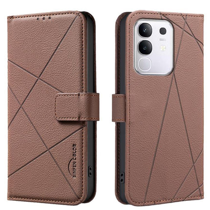 Geometric Pattern RFID Leather Phone Case, For vivo Y29 4G, For vivo Y38 5G / Y200i 5G, For vivo Y03 4G Global, For vivo Y78 5G / Y36