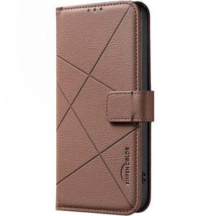 Geometric Pattern RFID Leather Phone Case, For vivo Y35 4G / Y22S, For vivo Y21 / Y21S / Y33S, For vivo Y27 4G