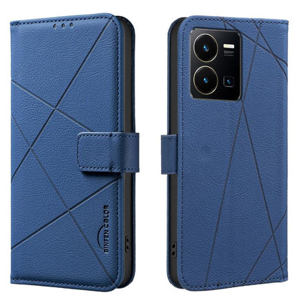 Geometric Pattern RFID Leather Phone Case, For vivo Y35 4G / Y22S, For vivo Y21 / Y21S / Y33S, For vivo Y27 4G