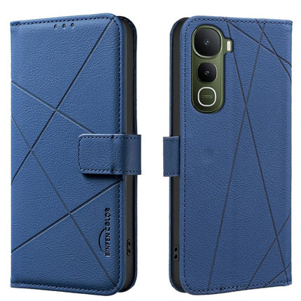 Geometric Pattern RFID Leather Phone Case, For vivo Y21 5G 2026 / Y05 4G, For vivo Y31 5G 2025, For vivo Y400 5G Global, For vivo Y39 5G