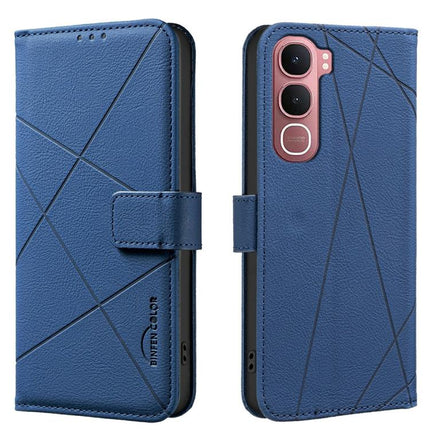 Geometric Pattern RFID Leather Phone Case, For vivo Y21 5G 2026 / Y05 4G, For vivo Y31 5G 2025, For vivo Y400 5G Global, For vivo Y39 5G