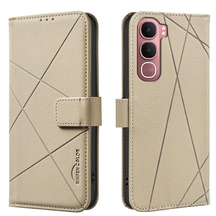 Geometric Pattern RFID Leather Phone Case, For vivo Y21 5G 2026 / Y05 4G, For vivo Y31 5G 2025, For vivo Y400 5G Global, For vivo Y39 5G