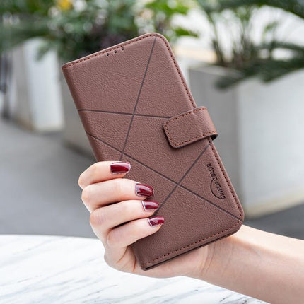 Geometric Pattern RFID Leather Phone Case, For vivo Y21 5G 2026 / Y05 4G, For vivo Y31 5G 2025, For vivo Y400 5G Global, For vivo Y39 5G