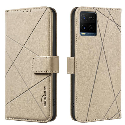 Geometric Pattern RFID Leather Phone Case, For vivo Y21 5G 2026 / Y05 4G, For vivo Y31 5G 2025, For vivo Y400 5G Global, For vivo Y39 5G