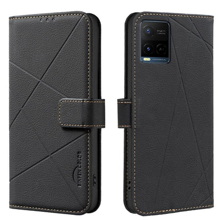 Geometric Pattern RFID Leather Phone Case, For vivo Y21 5G 2026 / Y05 4G, For vivo Y31 5G 2025, For vivo Y400 5G Global, For vivo Y39 5G