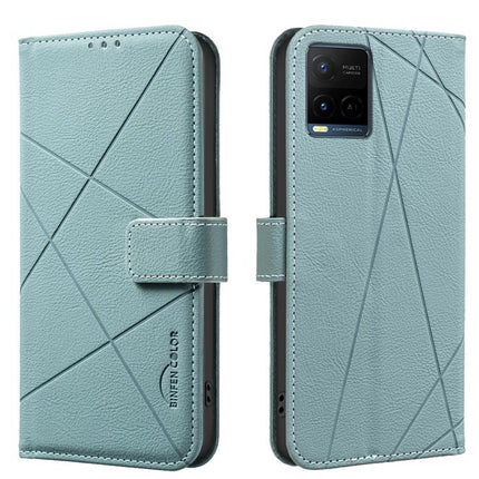 Geometric Pattern RFID Leather Phone Case, For vivo Y21 5G 2026 / Y05 4G, For vivo Y31 5G 2025, For vivo Y400 5G Global, For vivo Y39 5G