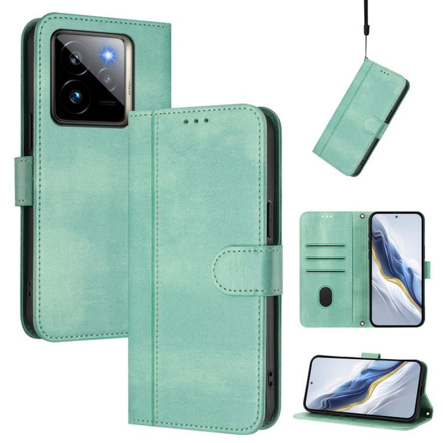 Line Splicing Buckle Retro Leather Phone Case, For Realme GT 7 Pro / GT7 Pro Racing, For Realme C63 5G Global, For Realme 12 5G / 12x 5G / C65 5G Global