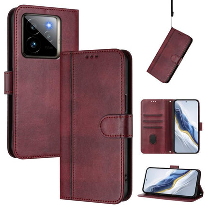 Line Splicing Buckle Retro Leather Phone Case, For Realme GT 7 Pro / GT7 Pro Racing, For Realme C63 5G Global, For Realme 12 5G / 12x 5G / C65 5G Global