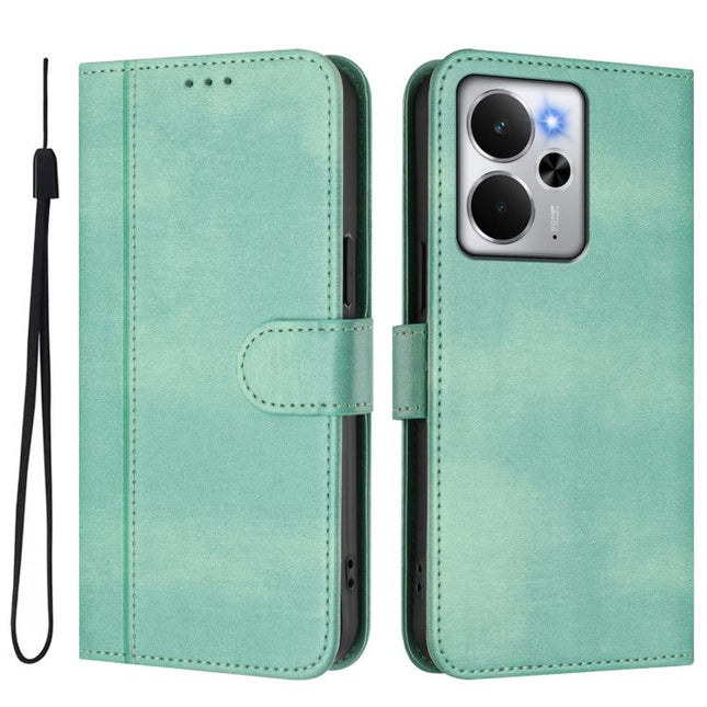 Line Splicing Buckle Retro Leather Phone Case, For Realme 14 5G / 14T 5G Global, For Realme P3 Ultra 5G, For Realme P3 5G