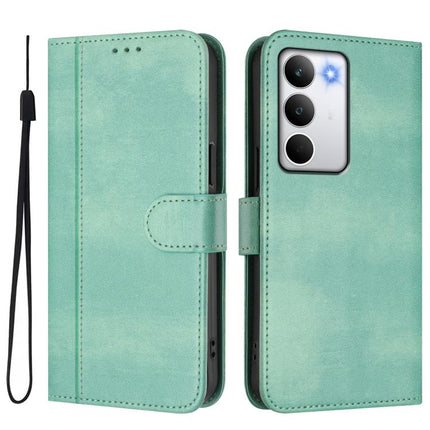 Line Splicing Buckle Retro Leather Phone Case, For Realme C71 4G Global, For Realme V70 5G / C75 5G, For Realme Narzo 80 Pro / 14 Pro 5G India
