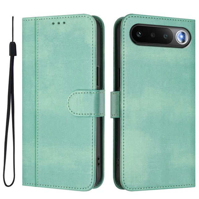 Line Splicing Buckle Retro Leather Phone Case, For Realme 16 5G Global, For Realme 16 Pro+ 5G Global, For Realme 16 Pro 5G Global