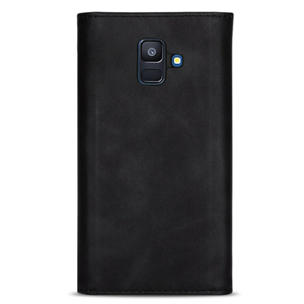 Skin Feel Zipper Horizontal Flip Leather Case with Holder & Card Slots & Photo Frame & Lanyard & Long Rope, For Samsung Galaxy A6 (2018), For Samsung Galaxy A7 (2018) / A750, For Samsung Galaxy J4 (2018), For Samsung Galaxy J7 (2018)