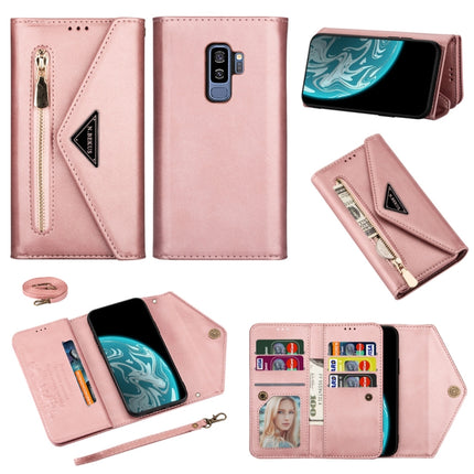 Skin Feel Zipper Horizontal Flip Leather Case with Holder & Card Slots & Photo Frame & Lanyard & Long Rope, For Samsung Galaxy Note9, For Samsung Galaxy S9, For Samsung Galaxy S9+, For Samsung Galaxy Note8